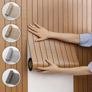 Self-Adhesive Wall Panels, Easy Install Peel-And-Stick Wallpaper, Perfect for Walls, Ceilings, Curved Edges, Modern Wall Art Decor