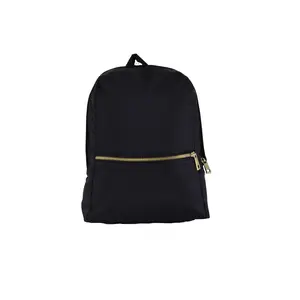 Black Nylon Diego Backpack with Optional Monogram