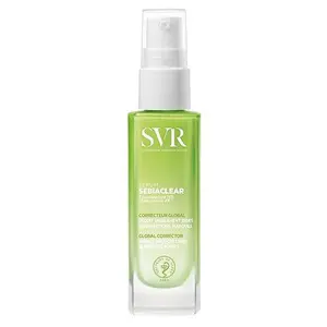 SVR Sebiaclear Serum - Niacinamide & Hyaluronic Acid For Sensitive Oily Skin 30ml Global Corrector Reduces Blackheads Shrinks Pores Minimizes Marks