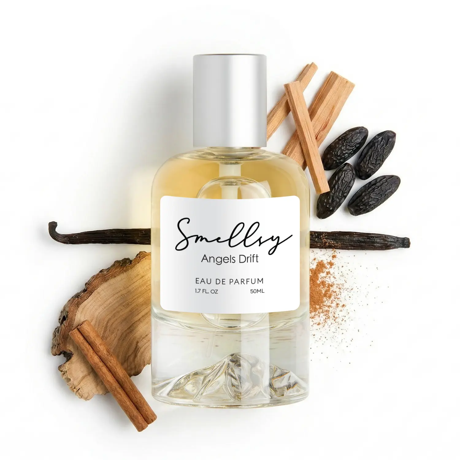 SMELLSY  Angels Drift Eau de Parfum – Unisex Long-Lasting Fragrance | Vanilla, Cognac & Sandalwood | 8+ Hours | Cruelty-Free Swiss Perfume Spray