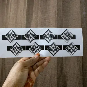 Jamila Daura LLC Henna Design Sticker for Fingers - Elegant Stencils for Eid Birthdays & Bridal Parties - Easy Safe & Cost-Effective Intricate Designs