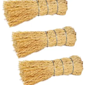Mexart Natural Mexican Dish Scrubber - 5" Scrub Brushes for Kitchen Tools - Handmade Zacatón Root - Eco-Friendly Cleaning Set