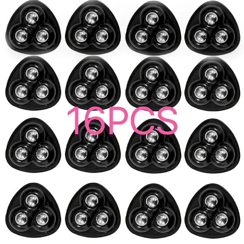 16pcs Black