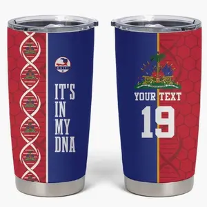 [ FAST SHIP 5Days] Custom Afro-Haiti Football Tumbler Cup It's In My DNA LT19