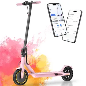 Powerful Foldable Electric Fast Speed Scooter for Teens & Adults - 8.5/10 in Solid Tires, 350W/500W Motor, 19/22 MPH Top Speed, 16/25 mi Range, Dual Braking, Lightweight Portable Max Pro Folding Long Commuter Escooter, Lightweight Scooter,summervibes outd