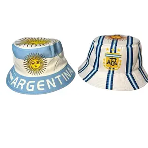 Worldwide Argentina Bucket Hat - 2 Designs Available - Argentino & AFA Logo Options - Stylish Sun and Flag Design