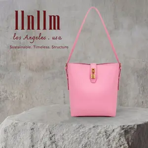 MAJIETOTE - LARGE VERTICAL TOTE - LA Pink