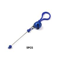 ZK435006  Bell keychain  dark blue/5pcs