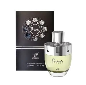 AFNAN RARE CARBON  EAU DE PARFUM for men 3.4 oz