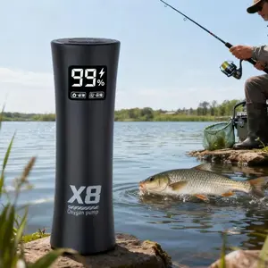 Aquarium Air Pump Quiet and Powerful Fish Tank Aerator with Oxygen Stone Bubble Diffuser for Outdoor Fishing Aquaponics Night Fishing