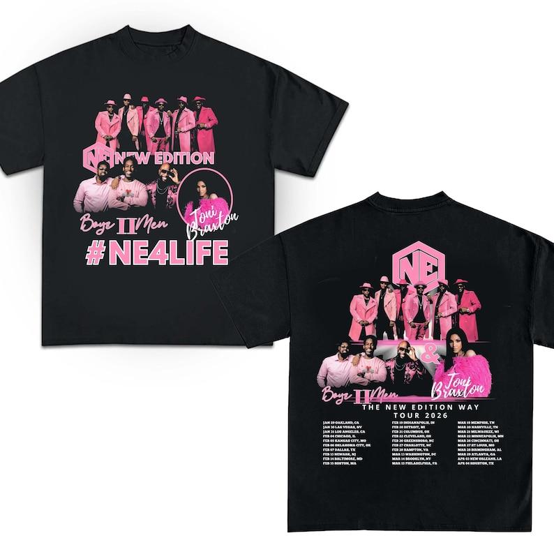 The New Edition Way Tour 2026 Unisex T Shirt, Gift For Fan, Unisex Cotton Tee