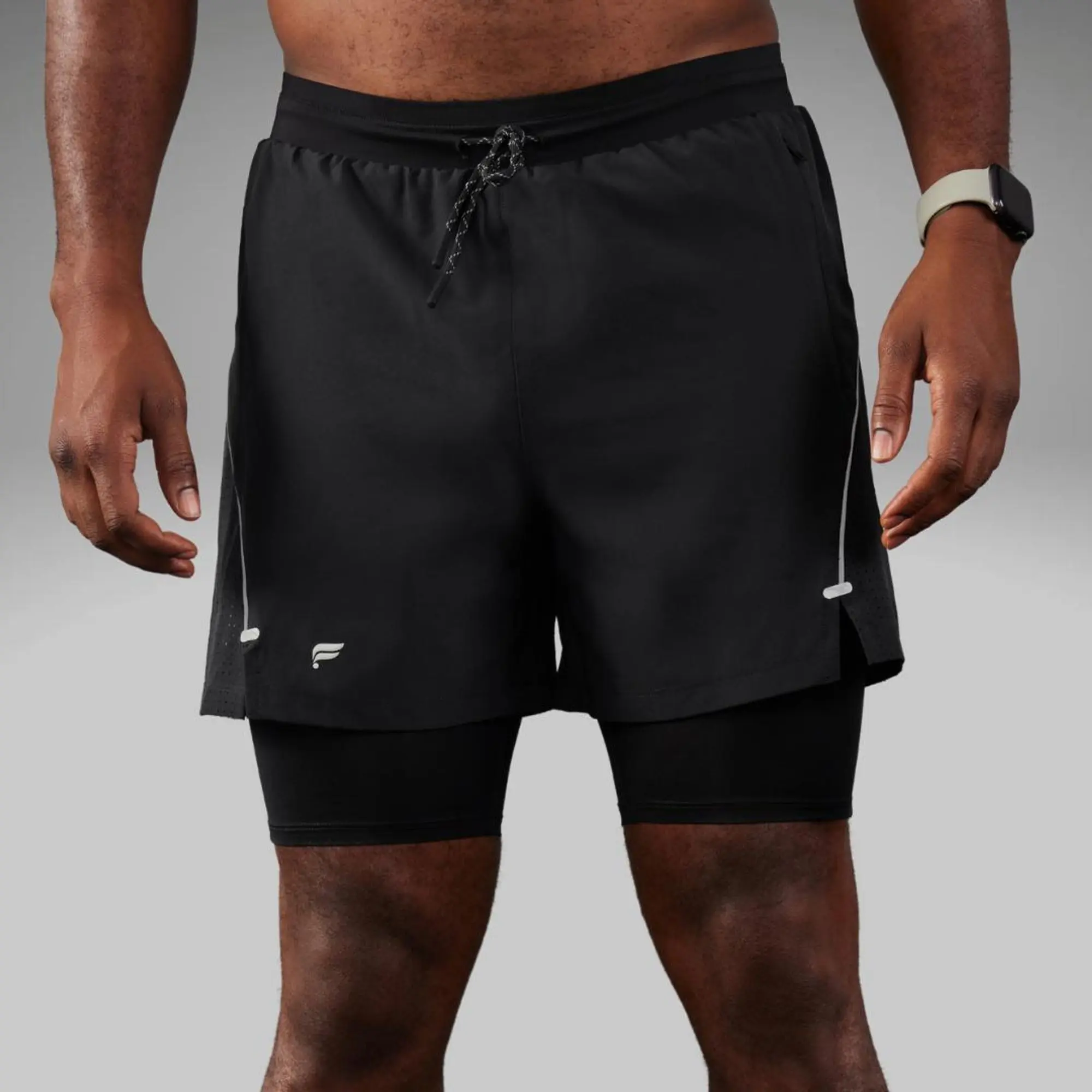 Fabletics Men's The Kadence Lined 3in Soft Activewear Shorts, Lightweight Athletic Outdoor Workout Shorts for All Seasons