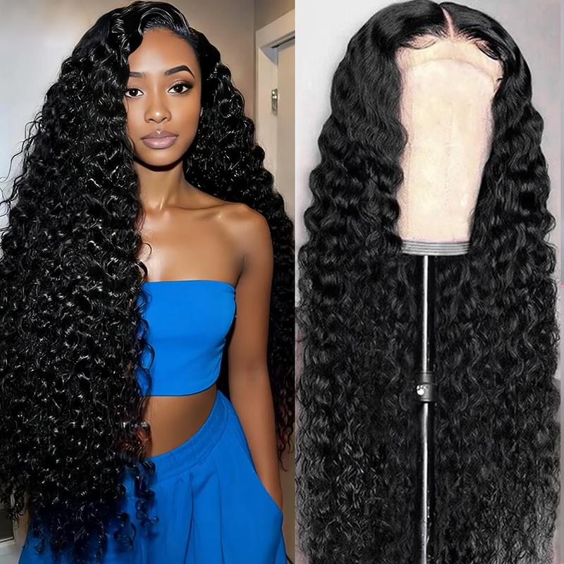 30 34 Inch Deep Wave 13x6 HD Lace Frontal Wig Human Hair PrePlucked Brazilian Remy Hair Transparent Lace Front Wigs Deep Curly Human Hair Wigs For Women