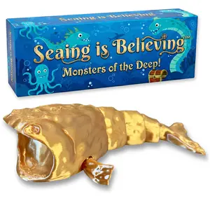 Golden Bloop Collectible – 1997 Deep Sea Mystery Cryptid Figurine – Waterproof Nautical Display for Office, Home, or Bath – Durable Ocean Legend Conversation Piece