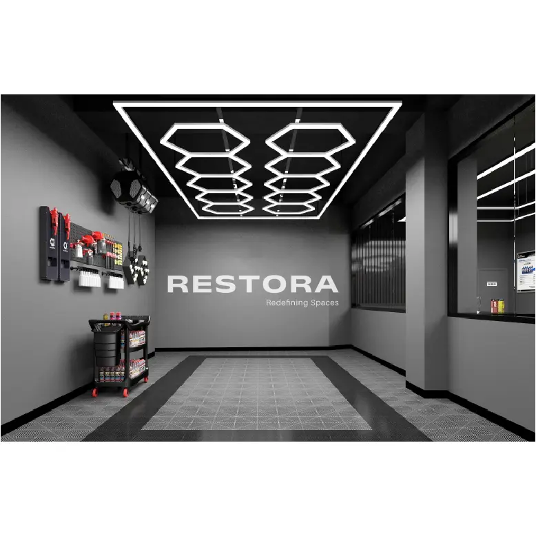 8' x 15' 11" - LED Hexagon Light Panel (10 Hexagons w/ Border)