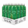 Chlorophyll Water (12-pack) Liquid Chlorophyll Drops in Purified Water Bottles for Glowing Skin, Natural Energy and Detox, Vitamins A, B12, C, D3, Clean Label Certified, Plant-Based Vitamin Water Beverage (16.9oz)