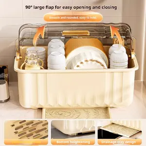 Place Bowls and Dishes Storage Rack Tableware Drain Rack Dish Drying Organiser Kitchen Bowl Plate Tableware Storage Box Table Top Bowl Storage Box Household