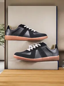 Men's Casual Low-Top Lace-Up Shoes, Fashion Street Style Outdoor Hiking Sports Sneaker Shoes, Textile Upper, Rubber Sole, Medium Width, All Seasons