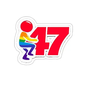 47 Pride Rainbow Sticker 4" & 6"