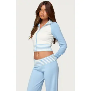 Edikted Women's Clarisse Contrast Stripey Cardigan