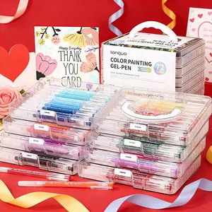 High-Capacity Notebooks & DIY Stackable Colorful Drawing Pen Box Set, Student Gifts, Special Graph Paper Markers, Gel Ink Pens, Coloring Supplies