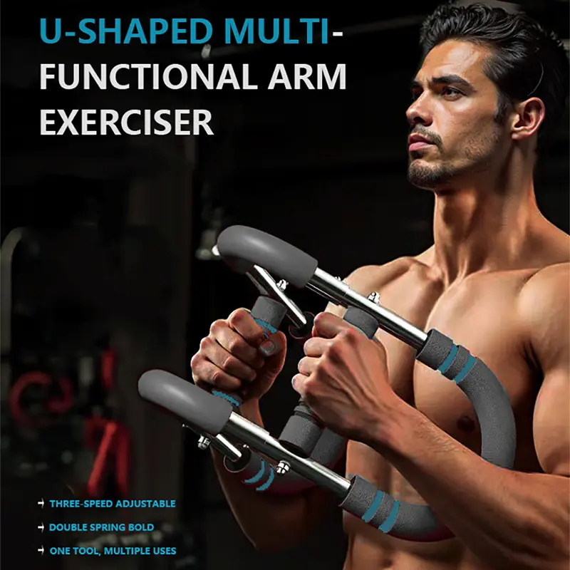 3-IN-1 Adjustable Tension Arm Trainer, Chest and Arm Trainer for Strength Training, Detachable Spring Resistance Portable Home Gym Accessory for Men’s Workout & Enhanced Workout Experience (Home Use)