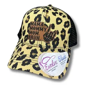 Mama Mommy Mom Bruh Skeleton Hand Patch Hat