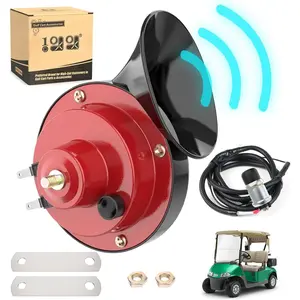 12  Golf Cart Horn Kit for Yamaha EZGO Club  or UTV Boat, Floor Mount Button , Universal Loud Horn Volume Up to 118db