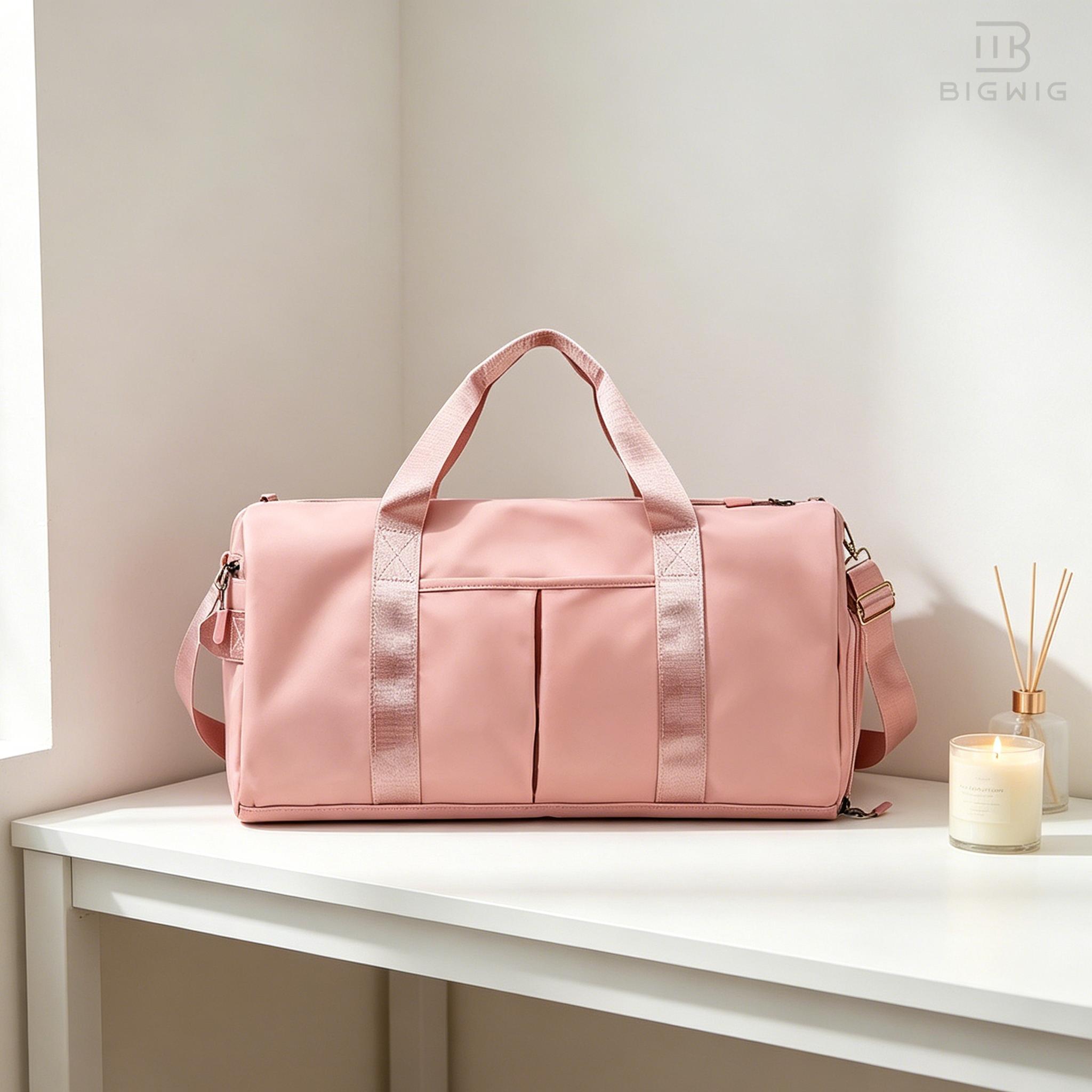 Versatile Gym Bag with Shoe Compartment, Travel Duffel Bag for Weekender, Waterproof Carry on Overnight Bag with Wet Pocket, Multi-functional Hospital Bags for Labor and Delivery