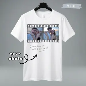 Personalized Photo Shirt, Custom Picture Sweatshirt, Unisex Memory T-Shirt, Gift for Couples Friends Birthdays Anniversaries