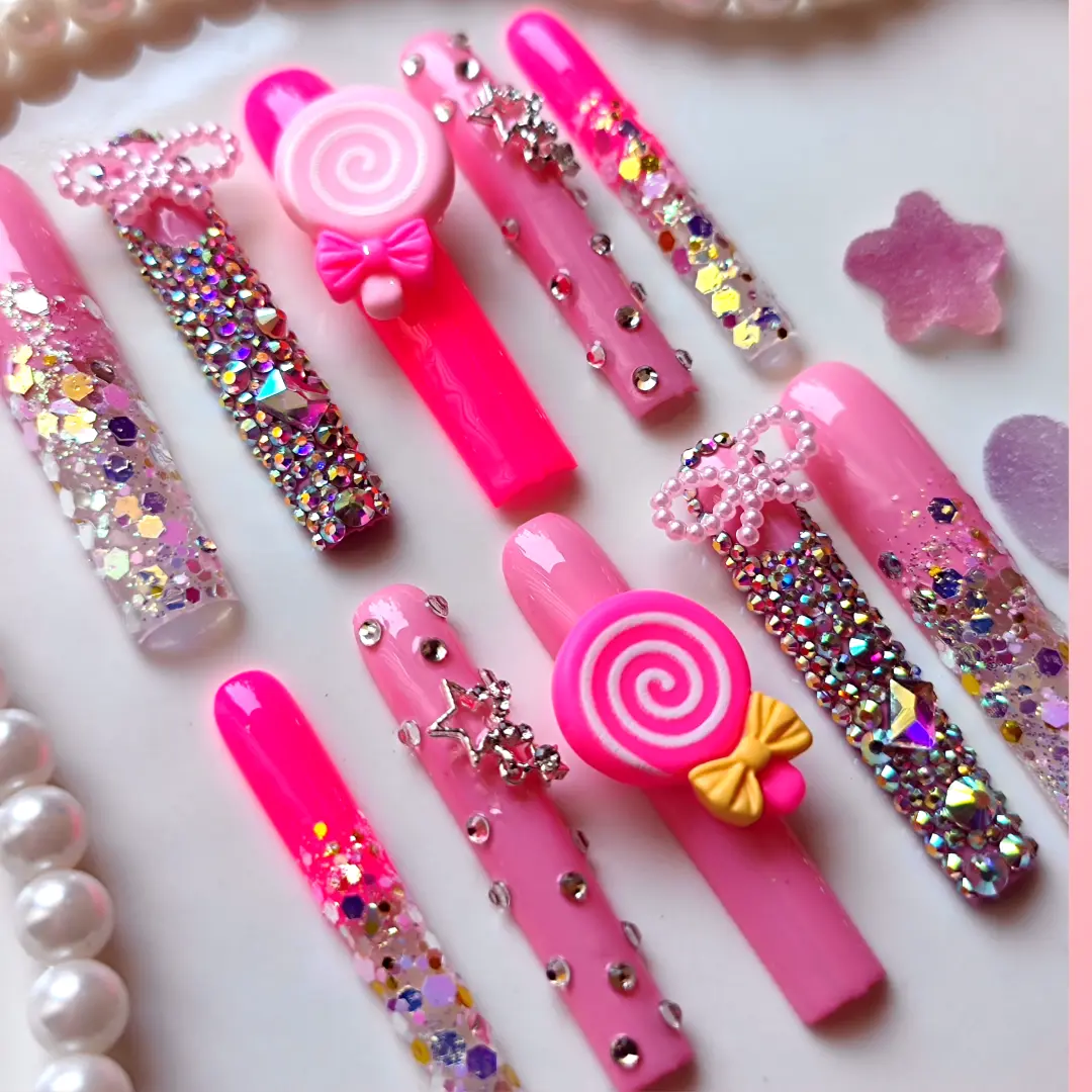 Pink Nail nails