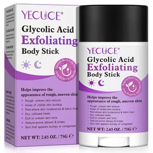 Yecuce Exfoliating Body Stick 75g, Body Scrubs, Fruit Acid Deep Exfoliation, Smooth Skin Treatment for Body Care Solutions