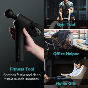 Opove Apex Massage Gun Deep Tissue 14.5mm Percussion Fascia Muscle Massager for Athletes Workout Pain Relief Recovery Relaxation, Professional Therapist Choice, Ergonomic for Effortless to Use