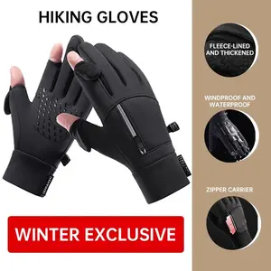 Men's Winter Waterproof Touchscreen Gloves, Durable Windproof Cycling Running Skiing Outdoor Sports Gloves, Warm Thermal Insulated Mitts