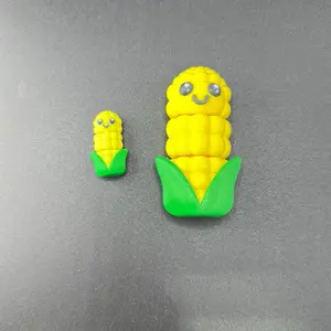 3D Printed Corn Figurine, Cute Desktop Decoration for Home Office, Unique Handmade Collectible
