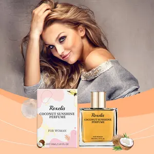 Roxelis Viral TikTok Coconut Sunshine Perfume | Fresh Vanilla Coconut Scent | Long-Lasting Elegant Fragrance | For Women Daily Commute/Vacation Date