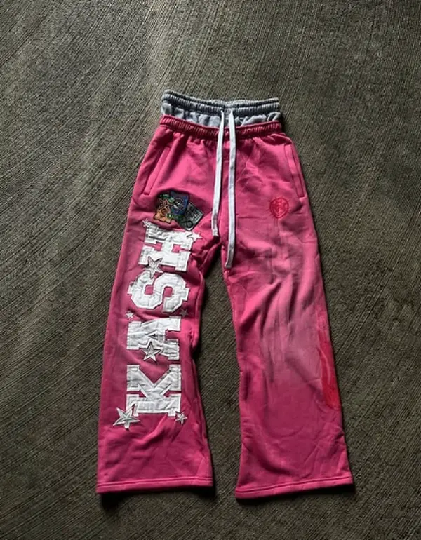 Pink Baggy Kash Sweatpants Casual Comfort