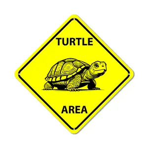 Sea Turtle Road Sign Sea Turtle Xing metal Sign Nautical Theme Sign  Novelty Crossing Sign Wall Plaque Decor for Indoor And Outdoor Yard Man Cave Sign, 8x8 inch