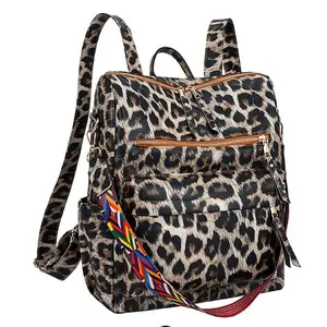 Fashion Leopard Print Multi Large Backpack