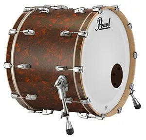 Pearl Music City 18x14 Bass Drum BB3 Mnt RF1814BB/C419 BURNT ORANGE ABALONE