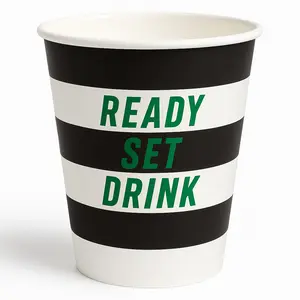 Ready Set Drink 12 oz Football Paper Cups