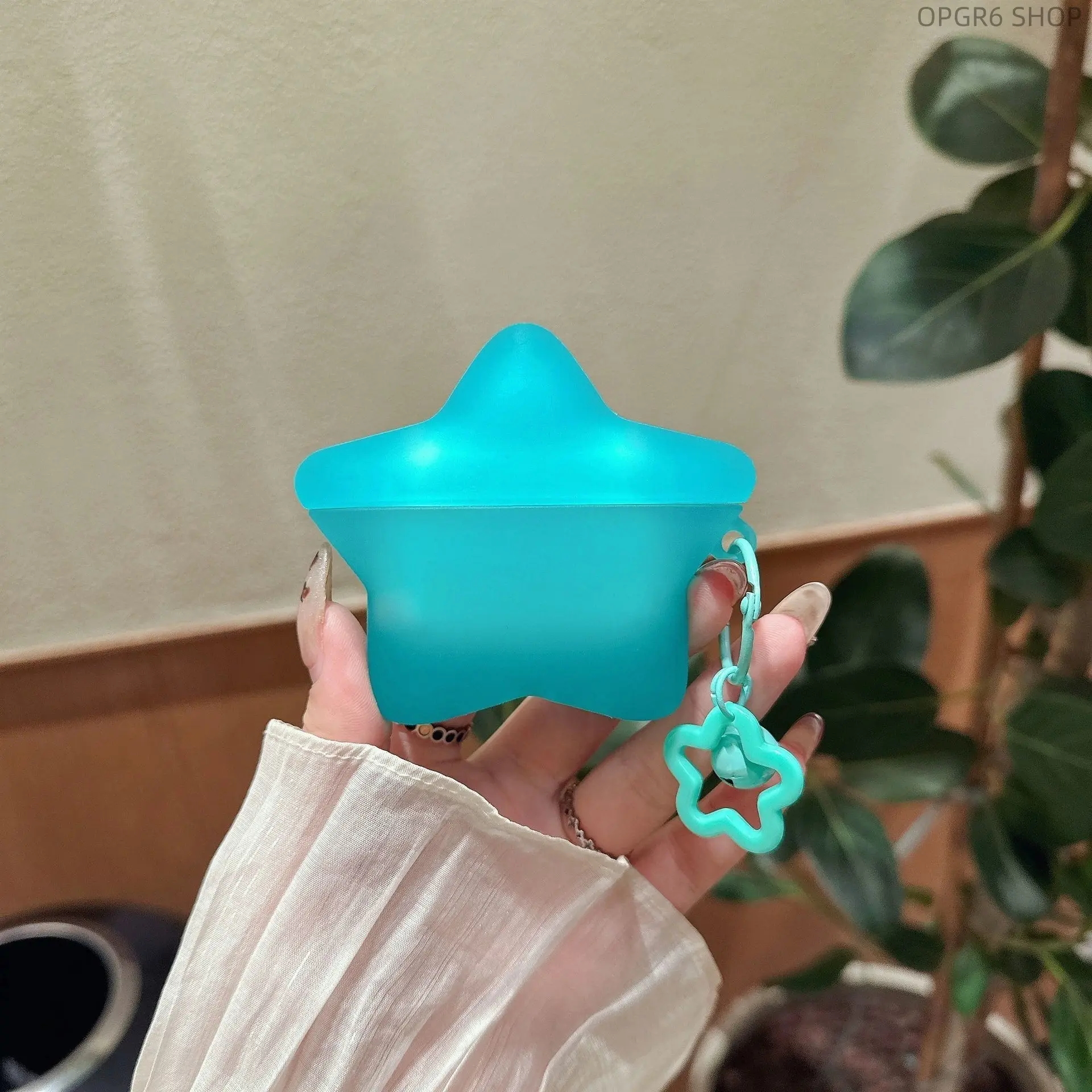 Luminous Transparent Star Silicone Earbud Case Compatible With AirPods Pro 3, AirPods 2, 3, 4, Soft Shockproof Glow In Dark Clear Protective Cover With Keychain Hole Anti-Scratch Headphone Shell