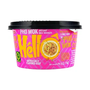 Acecook Hello Bowl Pho Instant Rice Noodle Beef Flavor 76g - Authentic Vietnamese Pho
