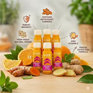 Vive Organic Immunity Boost Wellness Shot | Vitamin C, Ginger & Turmeric Daily Defense (2 fl oz)
