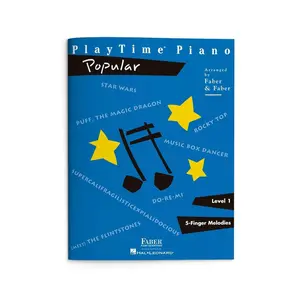 PlayTime Piano: Popular - Level 1 | Easy Piano Sheet Music with Popular Songs for Beginner Students | Fun Repertoire Songbook for Young Musicians | Faber Piano Book for Kids Paperback – January 1, 2002