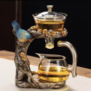 Lucky Magpie Magnetic Glass Tea Set - Self-Serving Tea Brewer