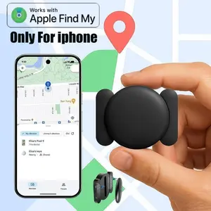 Global Vehicle Tracker Compatible with Apple Find My iOS, Airtag Compatible, GPS Tracker, Anti-Lost Locator for Cars Wallet Pets Luggage, Lithium lonBattery Included