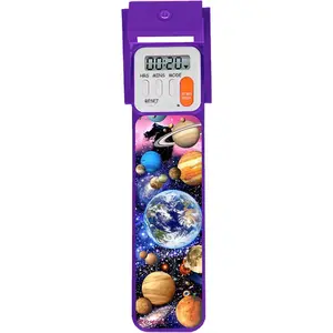 Digital Bookmark and LED Book Light - Timer and Bookmark for  with LED Book Light, Cool Bookmarks and Reading Incentives, Christmas  & Stocking Stuffer - 3D