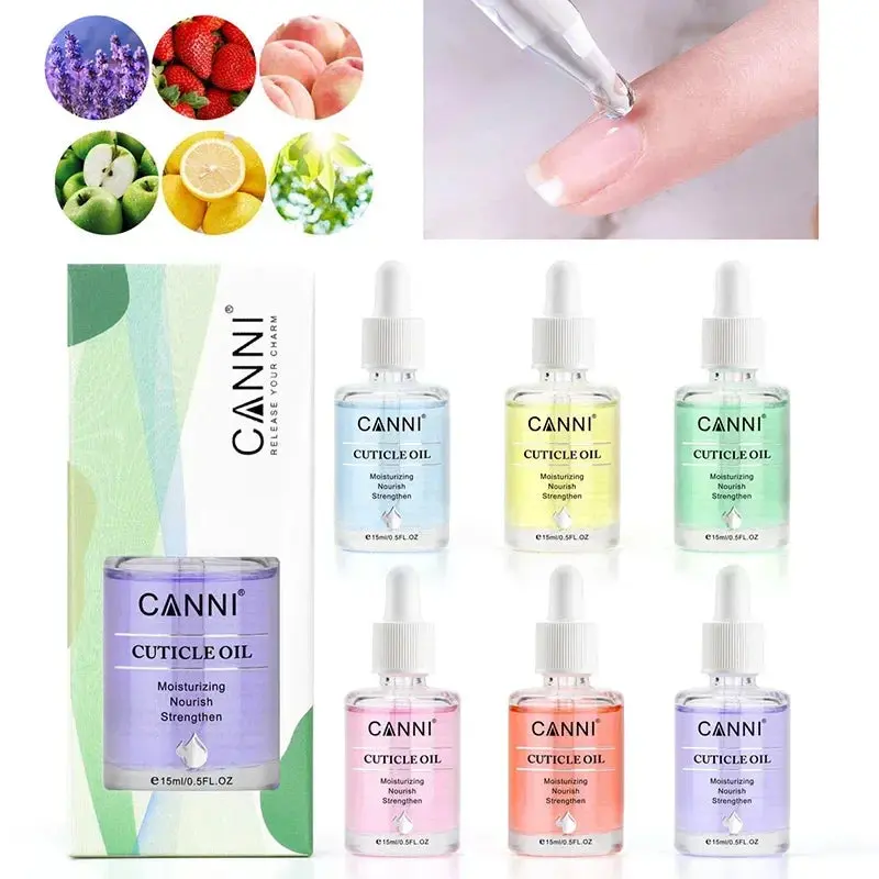CANNI Luxury Cuticle Oil with Vitamins, 15ml Scented Nail Care for Deep Moisturizing & Strengthening - Salon-Grade Formula, Daily