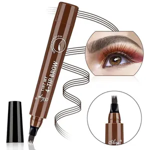 Micro-Fine Eyebrow Pen (4-Claw Tip) - Draw Individual Brow Hairs, Smudge-Proof & Easy to Use for Beginners
